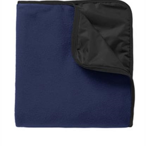 Pittsford Sutherland Baseball Navy Travel Blanket