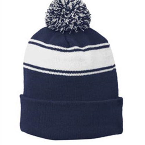 Pittsford Sutherland Baseball Navy/White Pom Pom Hat