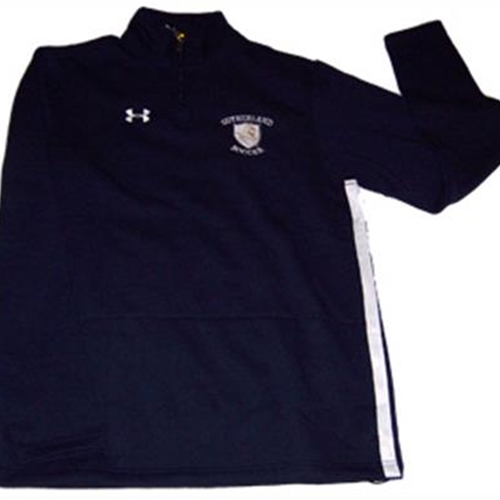 Pittsford Sutherland Soccer Mens Navy/White Under Armour 1/4 Zip Storm
