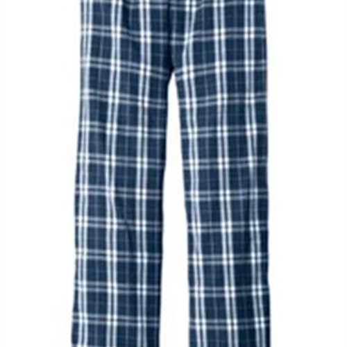 Pittsford Wrestling District Made Men's Navy/White Flannel Pants