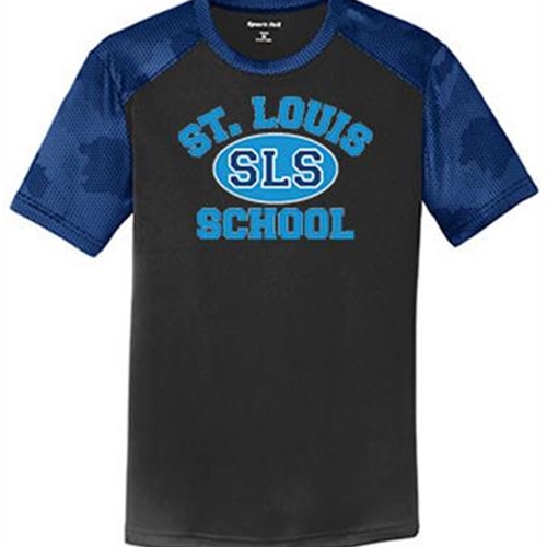 St. Louis School Youth Royal Blue ColorBlock Tee