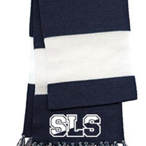 St. Louis School Unisex Navy Blue/White Scarf