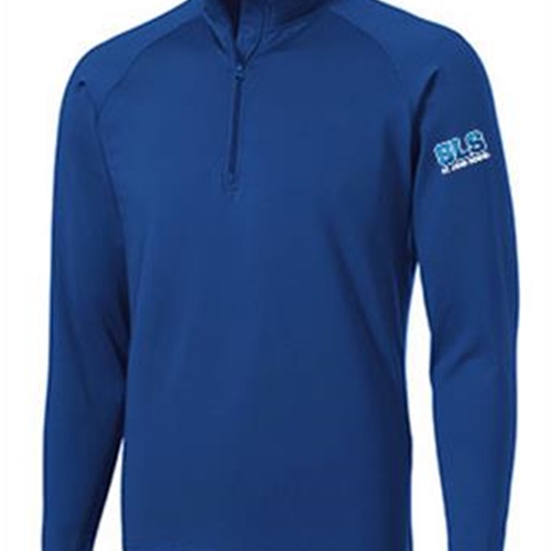 St. Louis School Mens 1/4 Zip True Royal Blue