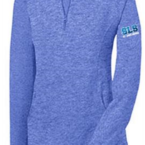 St. Louis School Ladies 1/4 Zip Royal Heather