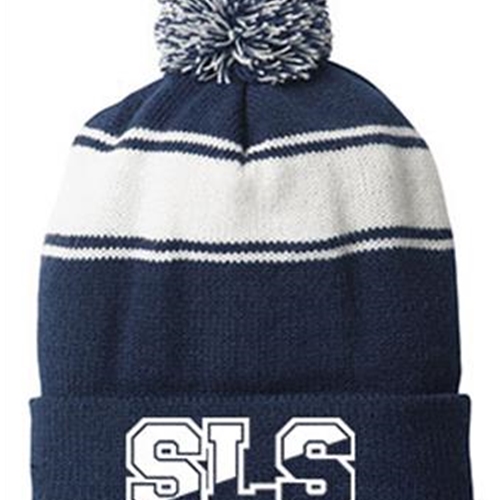 St. Louis School Unisex Navy Blue/White Knit Hat (Backordered until end of April 2021)