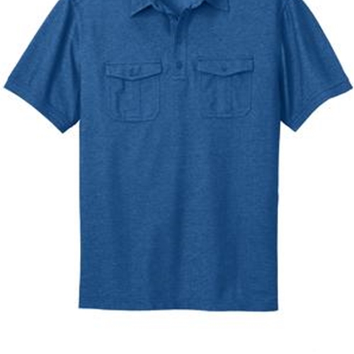Villa of Hope Adult Port Authority Oxford Pique Double Pocket Polo