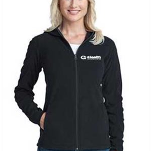 eHealth Technologies Ladies Black MicroFleece Hoodie