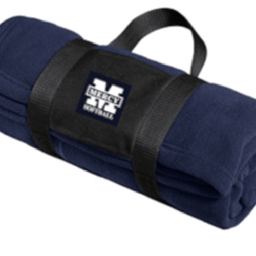 Mercy Softball Fleece Blanket with Carrying Strap