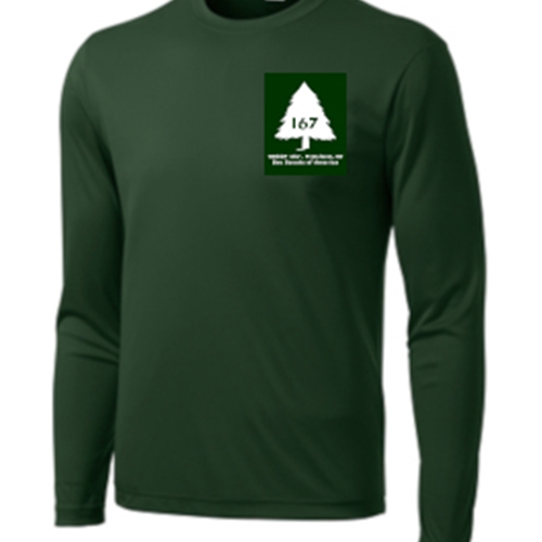 Troop 167 Adult Long Sleeve Performance Tee