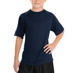 Brighton LAX Youth Navy Moisturing Wicking Short Sleeve Tee