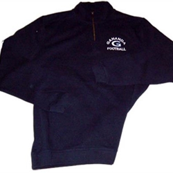 Gananda Football Adult Navy 1/4 Zip Sweatshirt