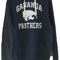 Gananda Football Adult Navy Throwback Hoodie