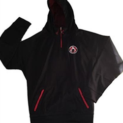Penfield Youth Wrestling Pennant Adult Black/Red Zipline 1/4 Zip Hoodie