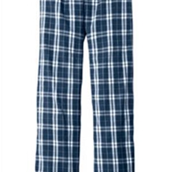 Pittsford Wrestling District Made Men's Navy/White Flannel Pants
