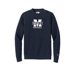 Mercy Softball New Era Fleece Pocket Crewneck