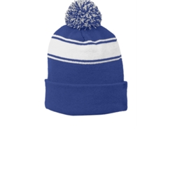 Stripe Pom Pom Beanie - $14.50